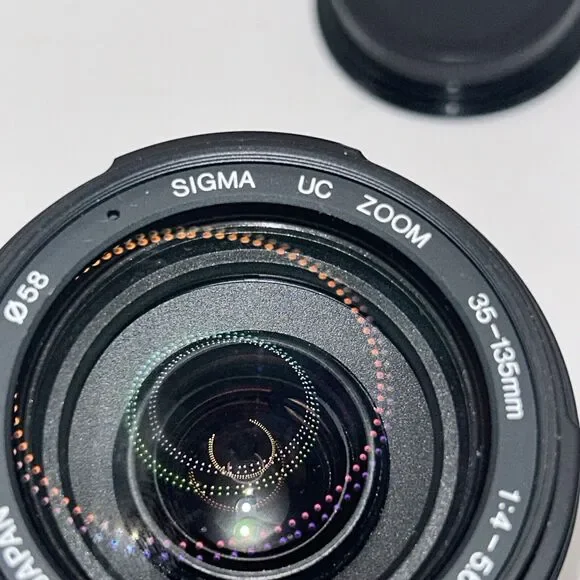 Sigma UC Zoom 35-135mm 1:4-5.6 Lens with Cap Made in Japan